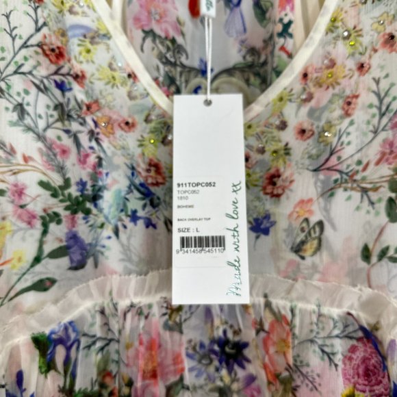 🎉 🥂 HOST PICK 🥂 🎉  CAMILLA CRYSTAL EMBELLISHED SILK-GEORGETTE CAMISOLE - Picture 10 of 15